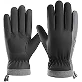 Winter Cycling Gloves, Touchscreen Compatible, Windproof Cold Weather Gloves for Men and Women, Anti-Slip Design