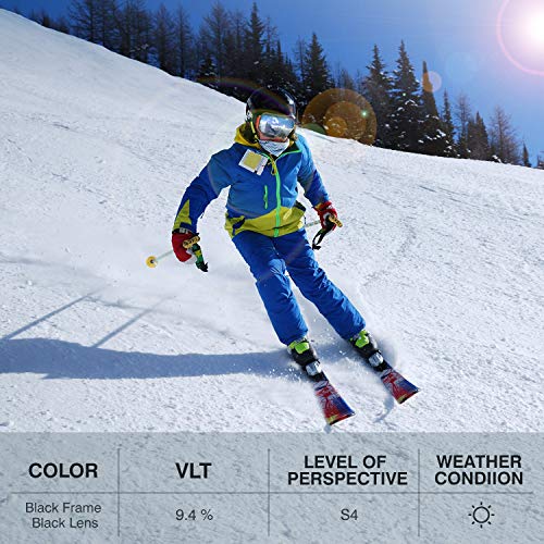 Andake OTG Ski Goggles Dual Lens Over Glasses Ski Snowboard Goggles Anti-Fog UV 400 Protection Snow Goggles Winter Outdoor Sports Protective Glasses - Thumbnail 7