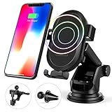 dodocool Qi Wireless Charger Fast Wireless Charging Car Mount for Samsung Galaxy S8/S8+/S7/S7 Edge/S6 Edge+/Note 5/ Nexus 7(2nd Gen)/5/6 and Others