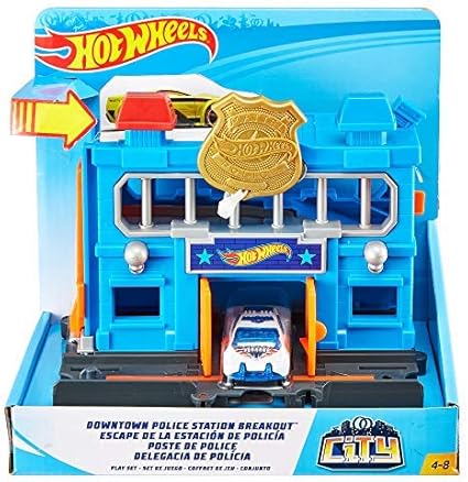 hot wheels downtown police station breakout