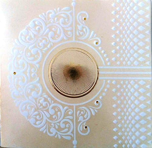 Divine Caard Unique Half White Pattern Wedding Invitation Card 50 PCS Divine 1083