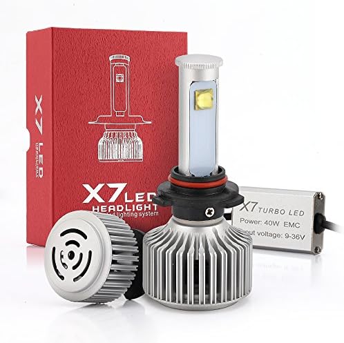 X7LED Headlight Bulbs H11 Clear Arc-Beam Kit w/Cree XML2 LED, 80w 7200LM 6000k Super Bright and White, 1/3Power Consumption (a pair of 2)