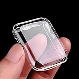 Apple Watch Case, Julk iphone Watch TPU Screen Protector All-around Protective 0.3mm Hd Clear Ultra-thin Cover for i Watch All Models (Apple Watch 42mm Case)