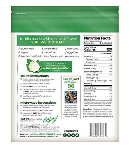 1 CAULIPOWER+Cauliflower+Tortillas+Certified+Gluten+free