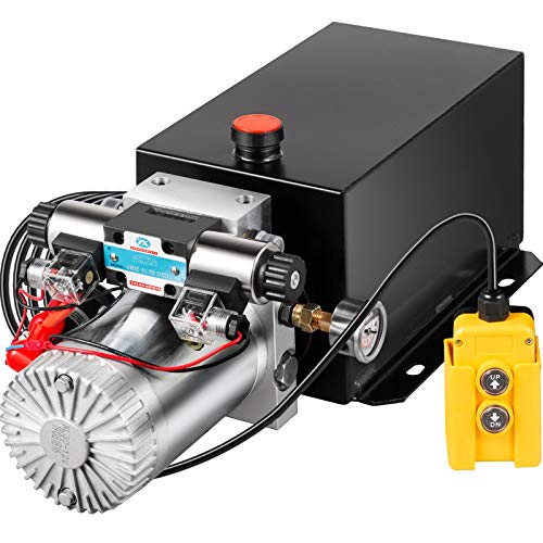 VEVOR Hydraulic Power Unit 12 Volt Dump Trailer Hydraulic Pump Double