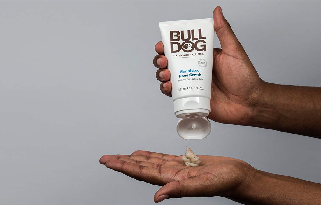 Bulldog Mens Skincare and Grooming Sensitive Full Face Kit with Sensitive Moisturizer, Sensitive Face Wash and Sensitive Face Scrub: Beauty