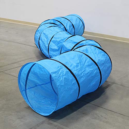 MIMU | Dog Agility Tunnel Play Tunnel Dog Agility Equipment Pet Tunnel for Dogs, Dog Obstacle Course Equipment 18 x 2 Ft