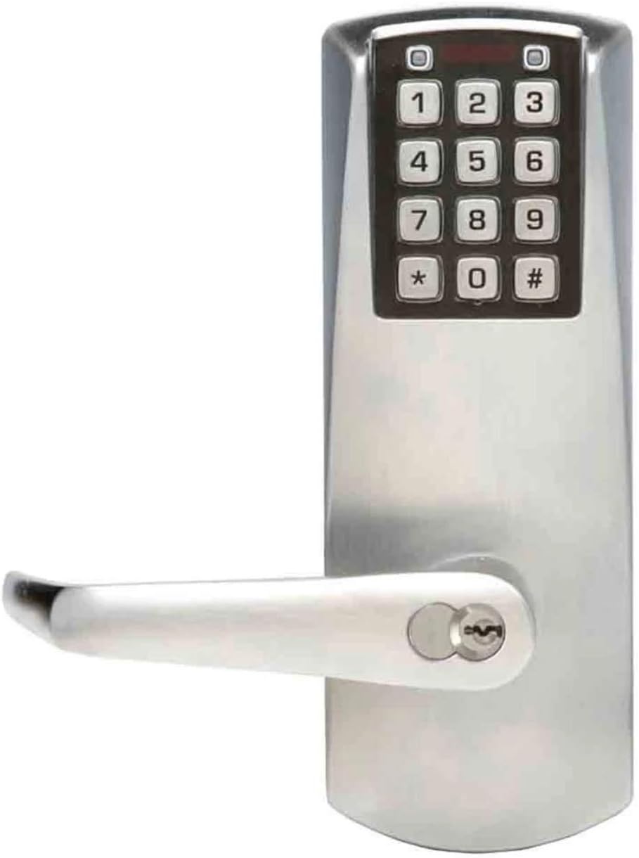 Kaba PowerPlex P2031BLL-626-41 Self Powering Lever Electronic Push Button Lock Cylindrical Prep For