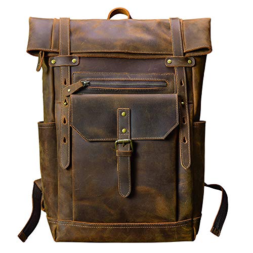 leather laptop backpack 17 inch