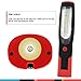 Portable Cordless Rechargeable 3W LED Work Light Work Lamp w/Hanging Hook, Magnetic Base, Car Charger, UL-Listed Power Adapter for Workshop, Garage, Camping, Flashlight, Emergency Lighting - RWL-03
