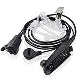 abcGoodefg FBI Style Covert Acoustic Air Tube Headset/Earpiece Mic For Motorola Radio HT750 HT1250 PR860 PRO5150 PRO5350 GP328 GP360 GP380 Two Way Radio Walkie Talkie(Acoustic Tube Earpiece)