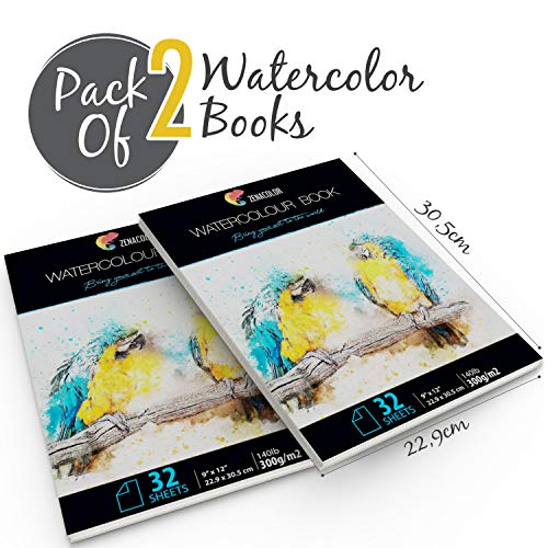 1 Zenacolor+Watercolour+Paper+Pad+Painting