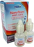 NanoTears MXP Forte Clear Emollient Lubricant Gel Eye Drops, Two 10ml bottles