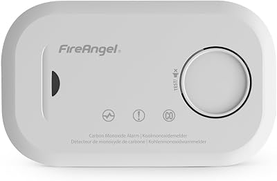 FireAngel FA6813 Carbon Monoxide Alarm 10-Year Sensor Life with AA Batteries