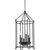 Troy Lighting Lassen - 6 Light Pendant-36.75 Inches Tall and 19.25 Inches Wide-Black Iron Finish -Traditional Installation