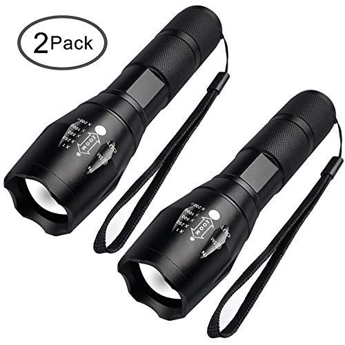 LED Flashlight – Viden Tactical Flashlight Waterproof, Super Bright 1000Lumen, Adjustable Focus and 5 Light Modes, Mini Flashlights Handheld Flashlight For Sporting, Camping, Outdoor, Hiking [2 PACK]