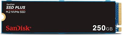 SanDisk SSD Plus 250GB M.2 NVMe Internal SSD PCIe Gen 3 2280 3 Year Warranty