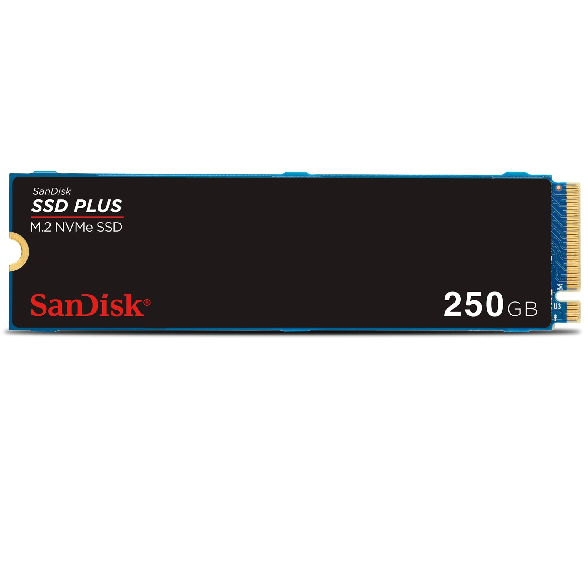 SanDisk SSD Plus 250GB M.2 NVMe Internal SSD, PCIe Gen 3, M.2 2280, Easy Installation, 3 Year Warranty