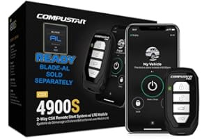 Compustar CSX4900-S 4-Button 2-Way, 3000' Remote Start System w/Drone X1LTE