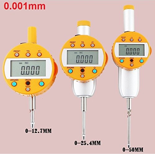 GOWE 0.001mm 0-25.4mm digital dial indicator, 330 degree swivel, test
