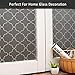 Non Adhesive Privacy Window Film, Static Cling Glass Film, Frosted Window Cling, Removable Heat Control Anti UV Decorative Door Film for Office and Home Decoration,17.5 inches by 78.7 inches