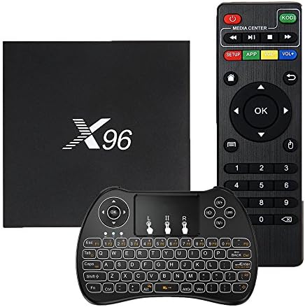 [2017 NEWEST] Horen Android 6.0 TV Box Amlogic S905X Quad Core HD Support Wifi HDMI 4K Video with Backlit Wireless Keyboard Attached