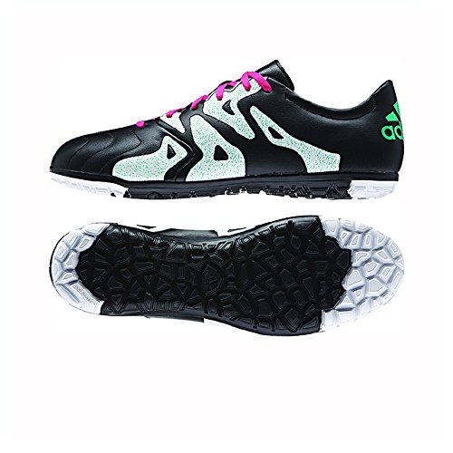 Adidas Soccer Turf Shoes 10.5 - X 15.3 - Leather, Black/Pink/Mint