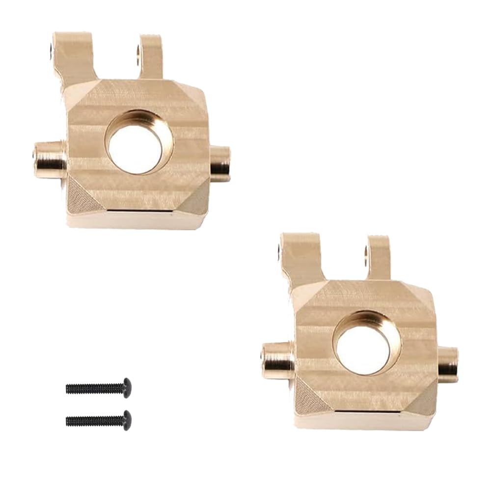 YijiaLink 2-Pack Brass Knuckle Heavy Front Steering Cup Upgrading Accessories Compatible with 1/18 TRX4-M RC Crawler