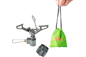 BRS Stove BRS 3000T Stove Titanium Ultralight Backpacking Burner (3000T&Adapter)