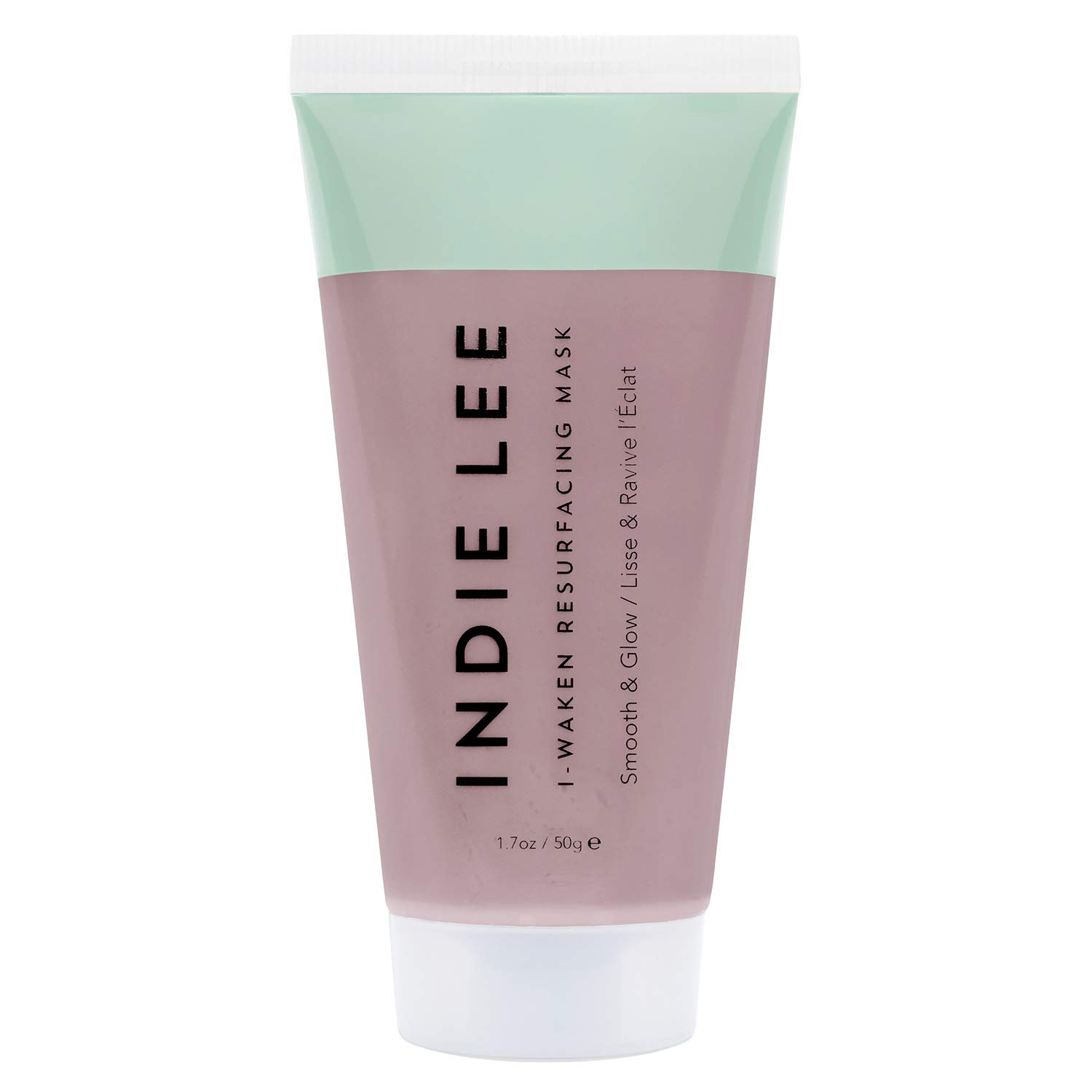 Indie Lee I-Waken Resurfacing Facial Mask - Smoothing & Exfoliating Clay Mask with BHA, Vitamin C, and Kaolin Clay & Bentonite Clay (1.7oz / 50g)