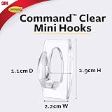 Command Clear Mini Hooks with Strips 30 Hooks 225g Damage Free view 2