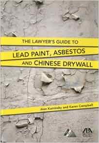 The Lawyer S Guide To Lead Paint Asbestos And Chinese Drywall Alan Kaminsky Karen Campbell