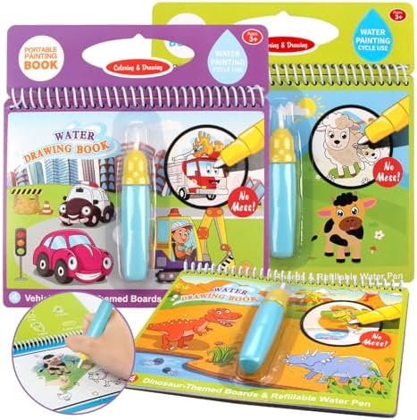 Joyfia Water Coloring Books for Toddlers, Water Painting Book for