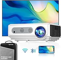 Projector, TOPTRO Projector with WiFi and Bluetooth, 7500L Native 1080P WiFi Projector with Carrying Case, Support...