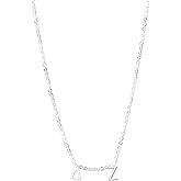 Delta Zeta Necklace — DZ Greek Letters Necklace, Silver Plated Sorority Gifts Necklace, Long-Lasting Delta Zeta Gifts for Women