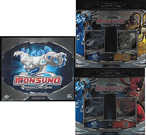 Monsuno Card Game Bundle of Booster Box and 2 Starter Decks