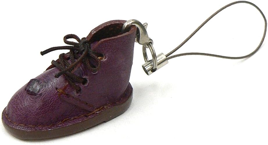 Amazon 手作り ミニ靴 ストラップ キーホルダー ダークブラウン オーストリッチ ｍ ハンドメイド ジュエリー 通販