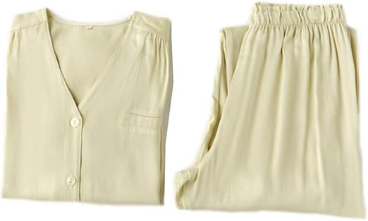 Amazon Slmjmy パジャマ レディース ルームウェア 長袖 前開き 春夏秋 肌に優しい 柔らかい お寝巻き 部屋着 寝間着 便利服 人気 パジャマ ルームウェアセット 通販