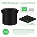 VEEAPE 5-Pack 10 Gallon Plant Grow Bags, Premium Series Thichkened Non-Woven Aeration Fabric Pots w/Handles – Reinforced Weight Capacity & Extremely Durablethumb 2