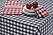 DII Checkered Tabletop Collection 100% Cotton, Machine Washable, Napkin Set, 20x20, Red, 6 Piece