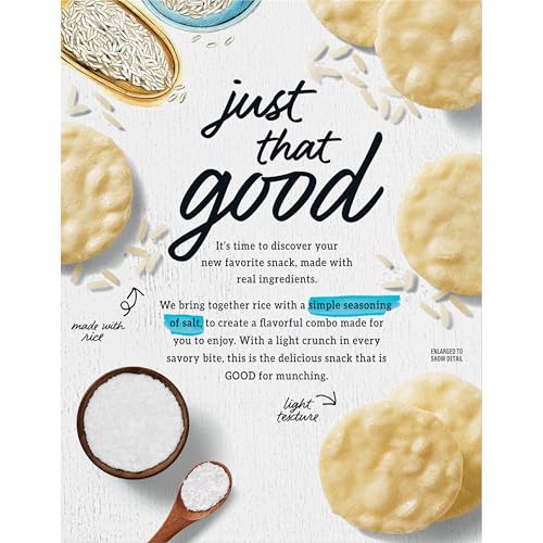 GOOD THINS SIMPLY SALT RICE SNACKS GLUTEN FREE CRACKERS, SNACK CRACKERS, 3.5 OZ