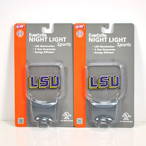 Authentic Street Signs 2-Pack NCAA Officially Licensed, LED Night Light, Super Energy Efficient-Prime Power Saving 0.5 watt,Great Sports Fan Gift for Adults-Babies-Kids