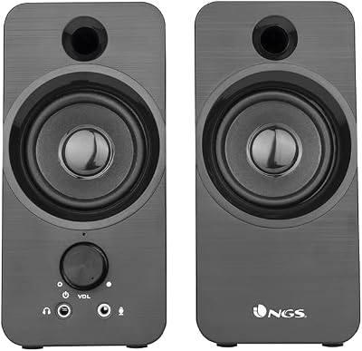 SB350, Altavoz para PC de 12W y Conexión USB, Color Negro