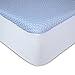 Leggett & Platt Sleep Chill + Crystal Gel Mattress Protector with Cooling Fibers and Blue 3-D Fabric, Queen