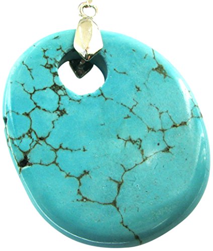 Linpeng SP-33 Stabilized Turquoise Semiprecious Stone Pendant