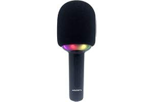 IMGadgets Karaoke Microphone | Handheld Cordless Mic with Speaker & Colorful LED Lights | 5-in-1 Portable Mic Speaker Recorde