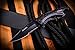 TAC Force TF-705BK Assisted Opening Tactical Folding Knife, Black Half-Serrated Blade, Black Handle, 4-1/2-Inch Closed, Black (Black-2pack)
