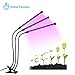 Plant Growing Lamp Indoor, AFBEST 27W Dual Head Timing LED Plant Grow Light Bulb, 5 Dimmable Levels with Red Blue Spectrum, Adjustable Gooseneck, 3 Switch Modes