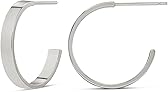 Amazon Essentials 14K Gold Plated Square Edge Hoop