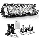 AutoFeel 10 Inch LED Light Bar Triple Rows Spot